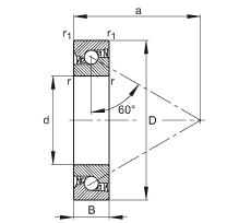 ǽ|S 7603020-2RS-TVP, 򣬽| a = 60ƹɂ(c)ܷ