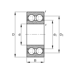 S 4217-B-TVH, (j) DIN 625-3 ˜ʵҪߴ磬p