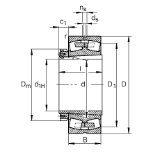 {(dio)ĝLS 230/600-B-K-MB + H30/600, (j) DIN 635-2 (bio)(zhn)Ҫߴ, F׺;o